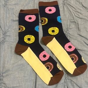 Playful Donut Patterned Men's Socks